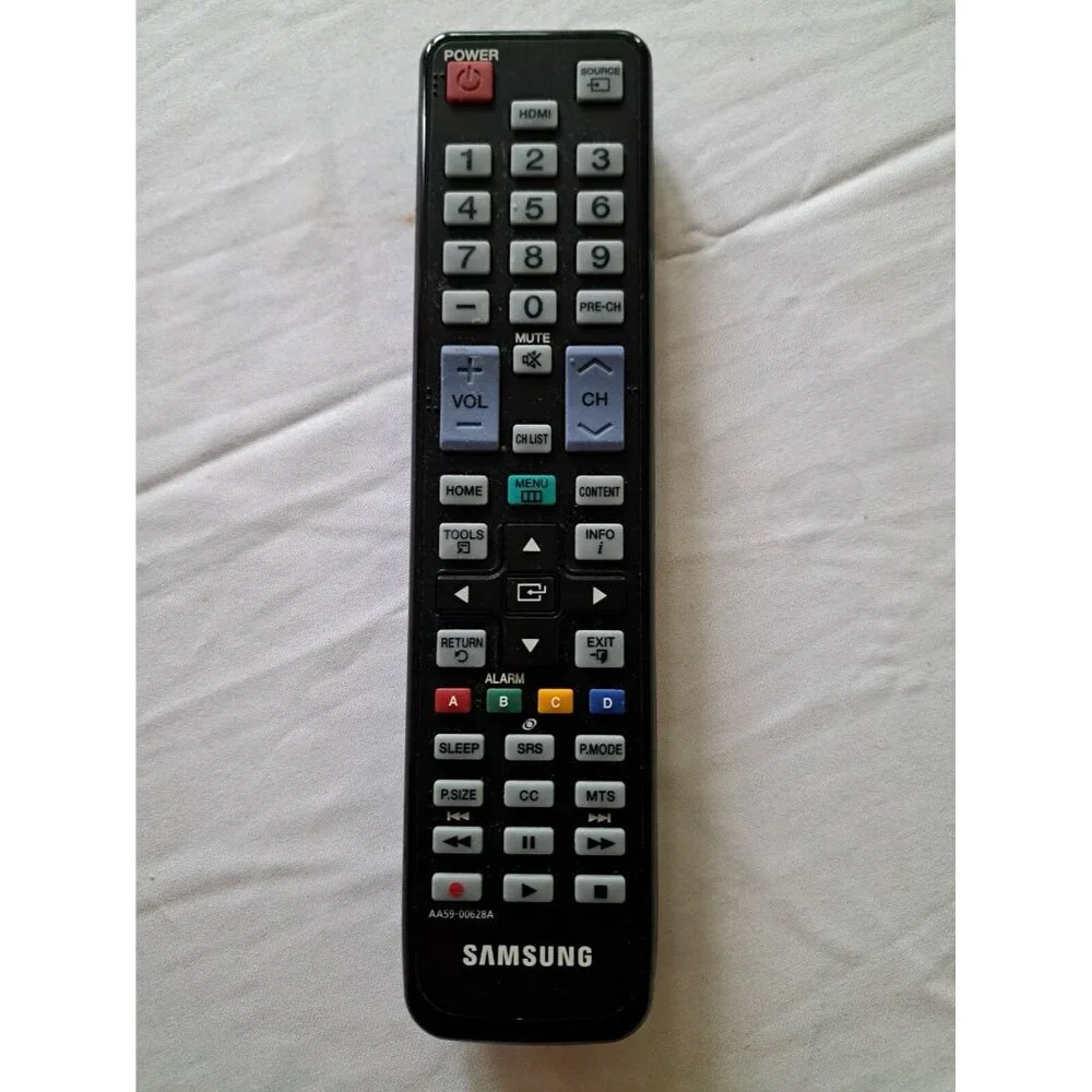 Samsung AA59-00628A‎ Black TV Remote Control Battery Operated Rectangular